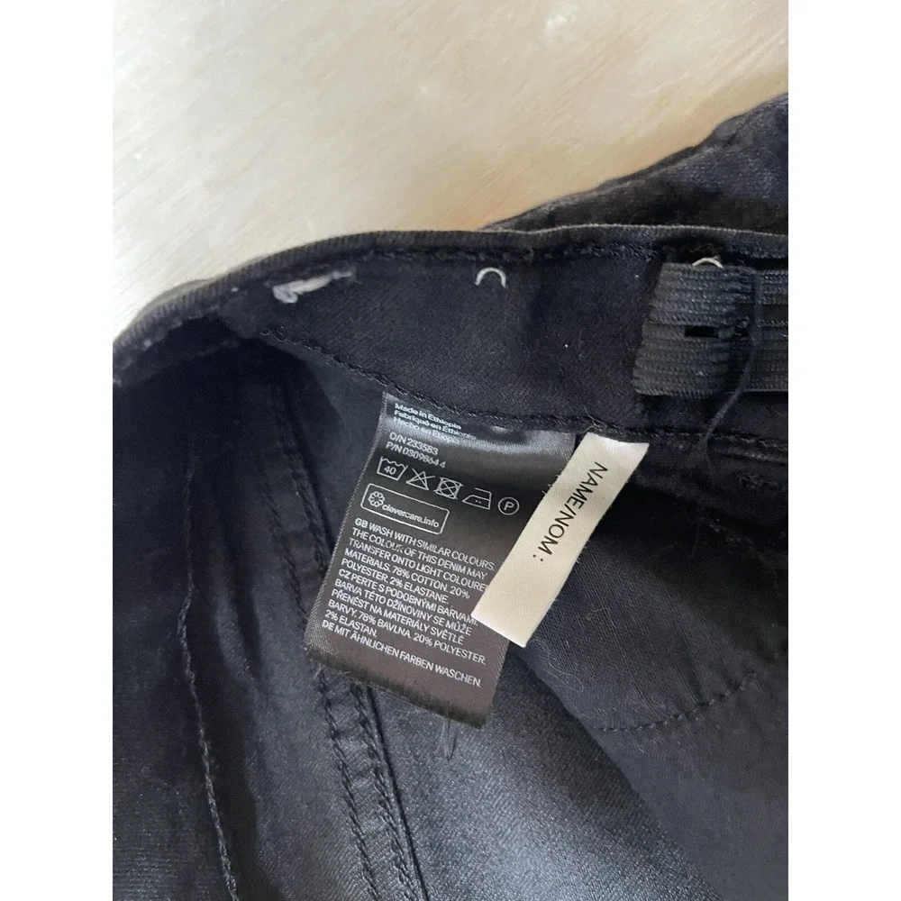 Denim Girls Black Skinny Stretch Jeans  Size 16 Adjustable Waist‎ Approx 26x26